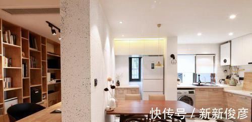 厨房|她家仅69㎡,餐厅厨房对换,隔出一个书房,全屋漂亮极了