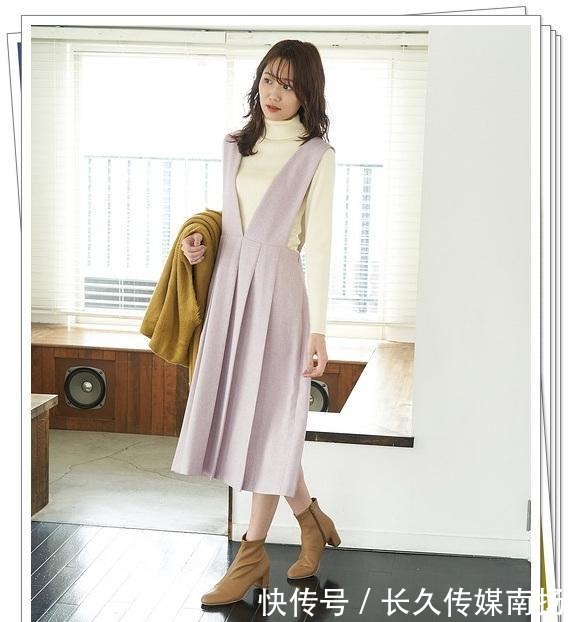 显得|时髦的“背心裙”你有吗?秋冬可以这样搭配,显得更时尚更优雅