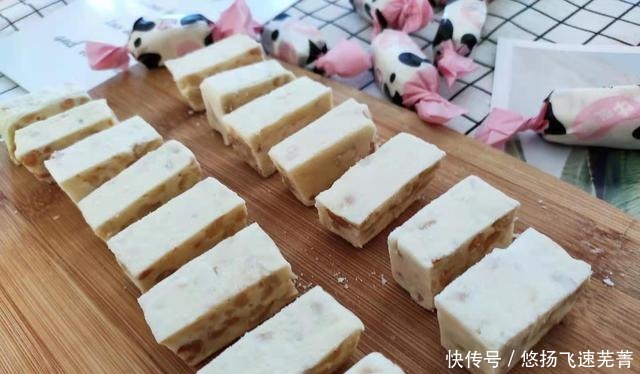过年零食不用买,自己动手做牛轧糖,奶味香浓好看又好吃