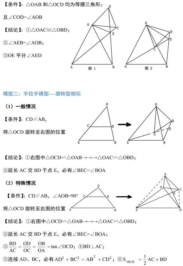 初中生|初中数学：最重要的九大几何模型，全读懂多得20分（初中生必备）