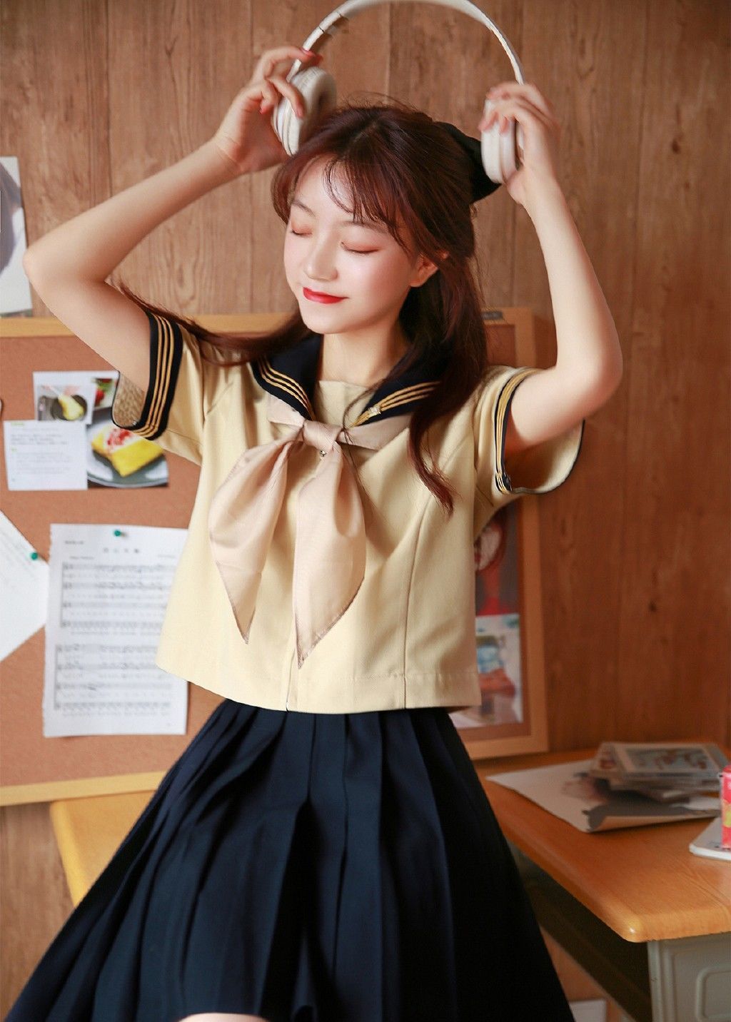 jk制服美女清纯阳光可爱俏皮写真图片