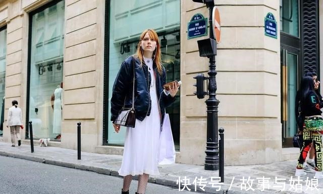 毛呢 最近流行一种风格叫“外套当短裙穿”,除了显高,还很有女人味!