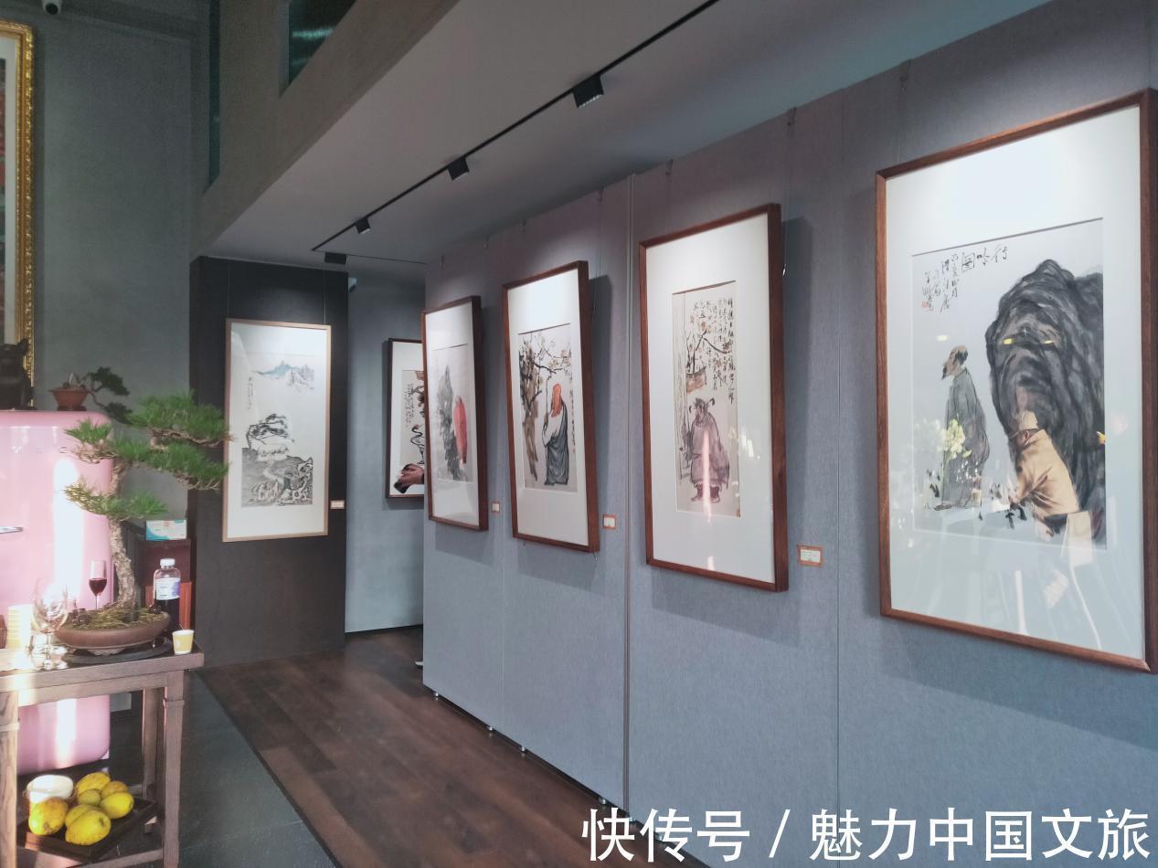 芳溪@李学峰中国画小品展在国香茶城开展