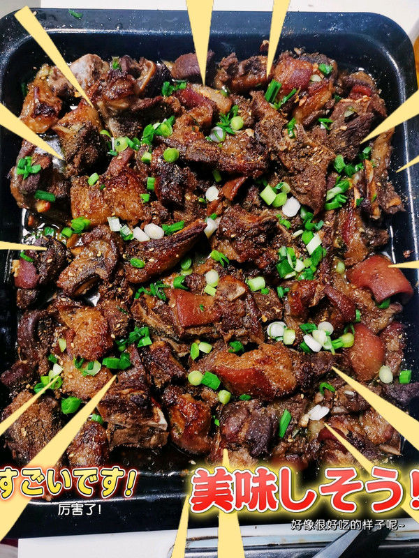 大蒜苗|孜然蒜香烤羊肉