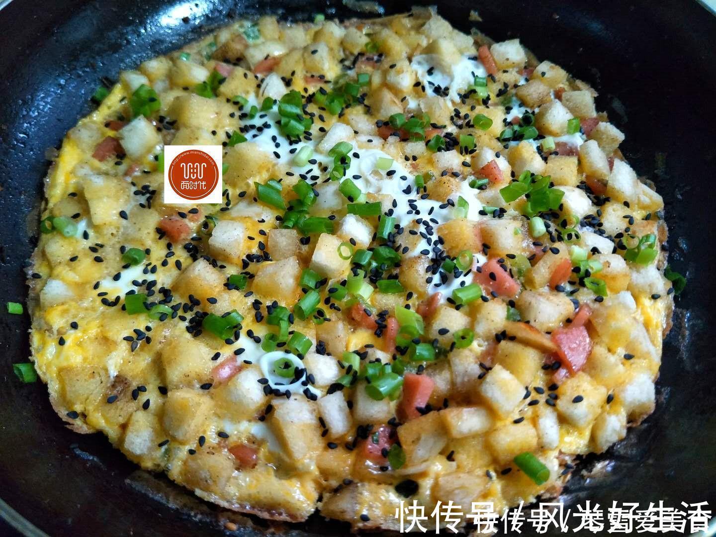 馒头|懒人早餐饼做法,不用和面揉面,越吃越香,10分钟就好,太好吃了
