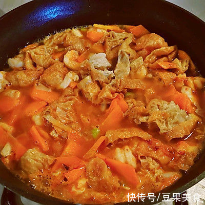 #我心中的冬日限定#咖喱鲜虾烩面筋