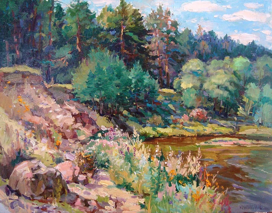 米沙金!俄罗斯画家米沙金的风景油画,美的不要不要的!