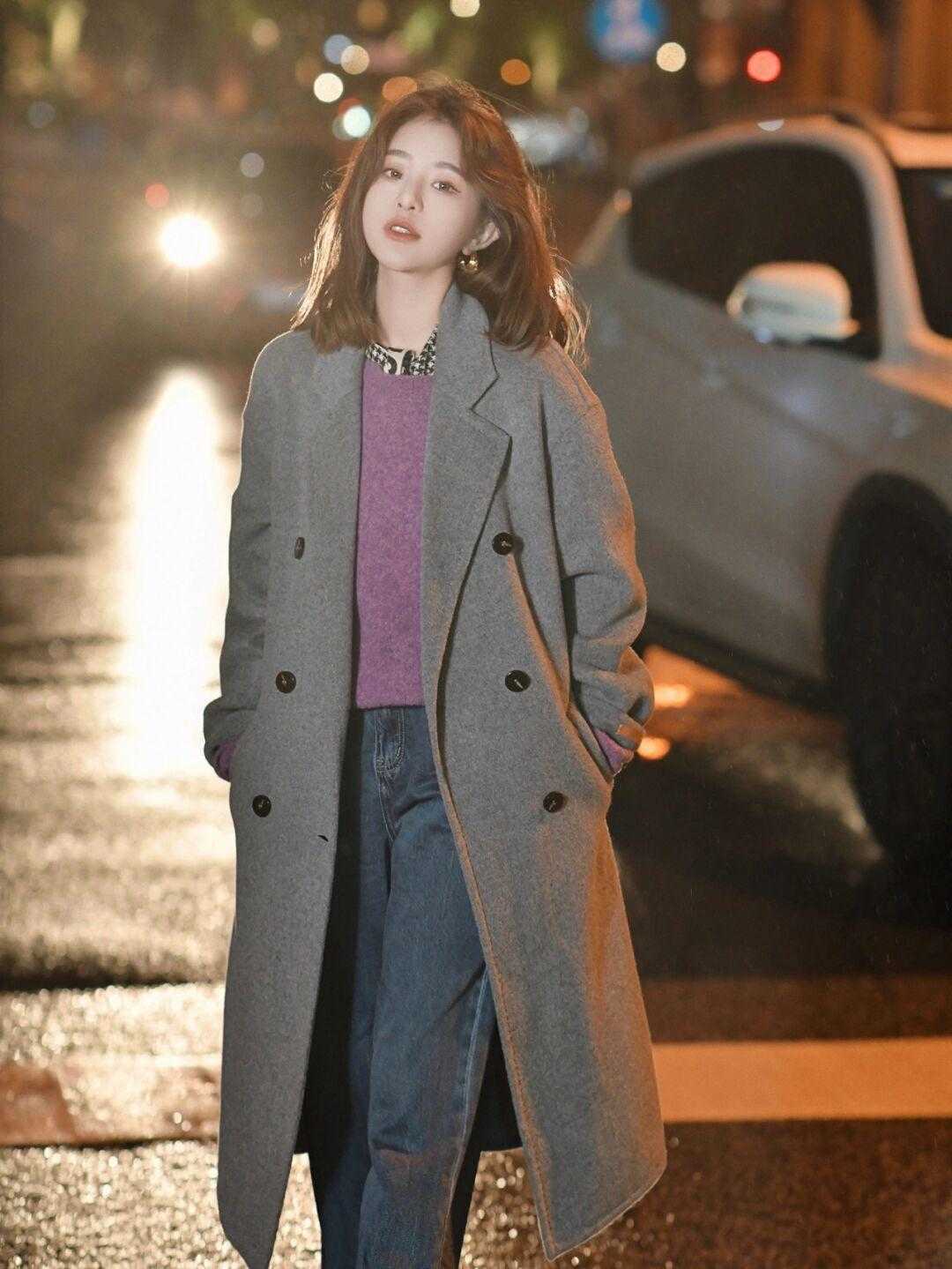 领口|见过世面的女人入冬都穿“毛呢大衣”,温柔保暖还有范儿,看看怎么搭吧!