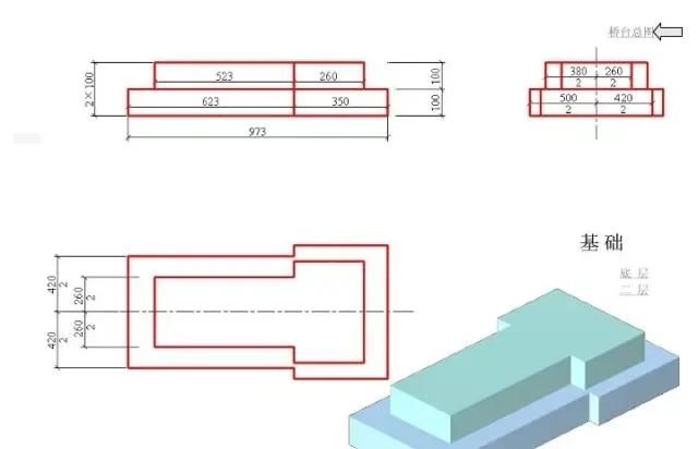 把桥台结构图画成这样，就不信你还看不明白！
