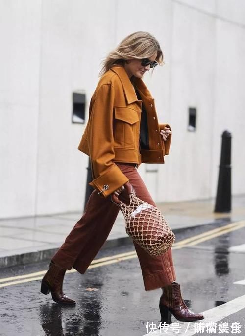 裤装 最近流行一种穿法,叫“短靴+长裤”,显高显腿长,很适合小个子