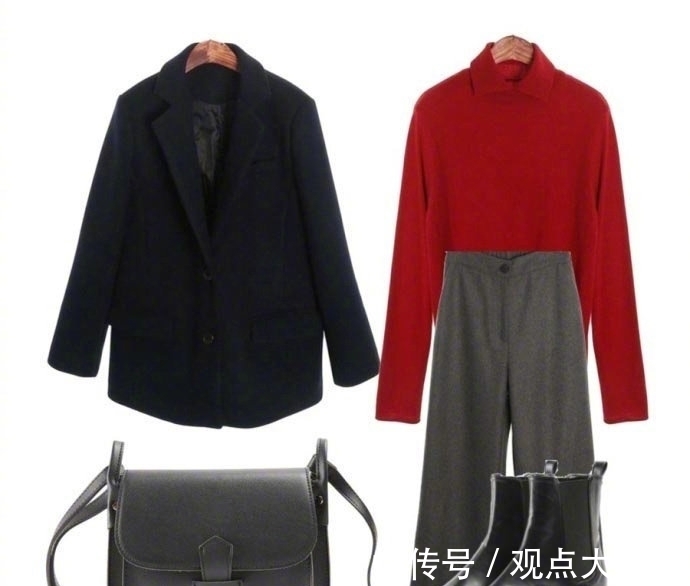 暗色|种草红色毛衣的6套搭配示范,时髦洋气不失高级感,谁穿谁好看!