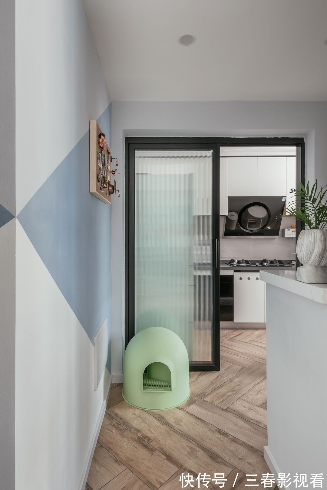 北欧风|用北欧风打造广州75㎡两居室,两人加两只猫的生活,很舒服