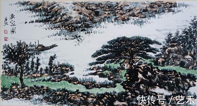 中国华夏万里行书画协会@山水画家赵强——原创写意