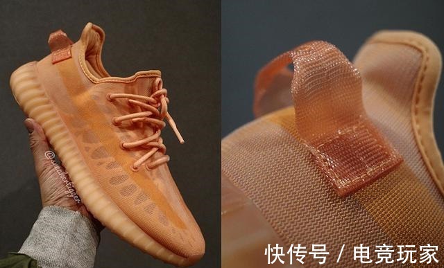 鞋身 看上去还不赖！「全透火山橙」Yeezy 350 v2实物释出！