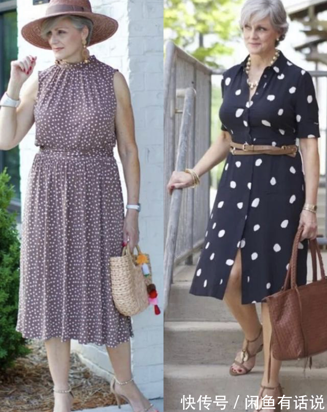 奶奶|年纪大还长得胖!63岁胖奶奶却穿得时髦又有气质,满头白发也优雅