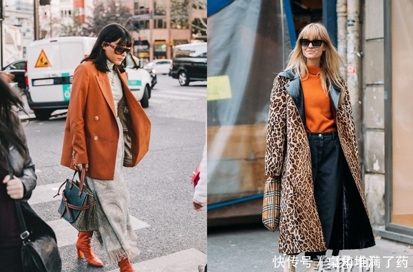 文艺不挑肤色的南瓜橘和暖棕色,今年冬季让你温暖洋气出街