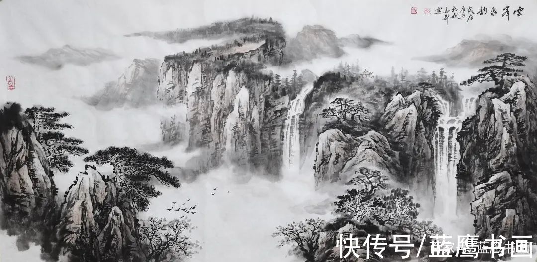 青山|「青山叠翠势磅礴，祥云流水意辽阔」走进张志新的山水世界