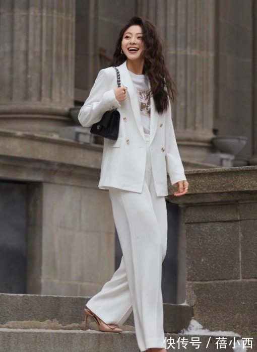 九分裤|穿西装外套别总是配裙子,搭配这些裤装更高级时髦,梨型身材必入