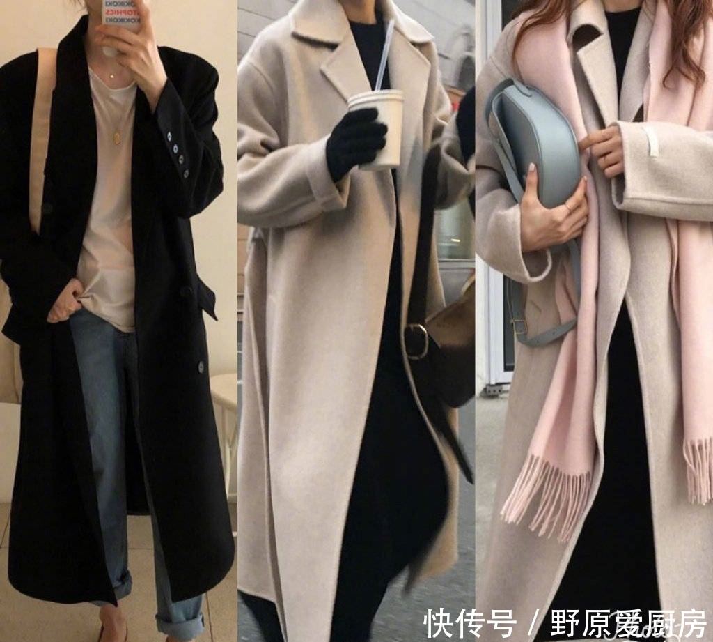 秋冬|秋冬大衣穿搭合集,天冷可以选择加棉款或者内搭薄羽绒,超实用!