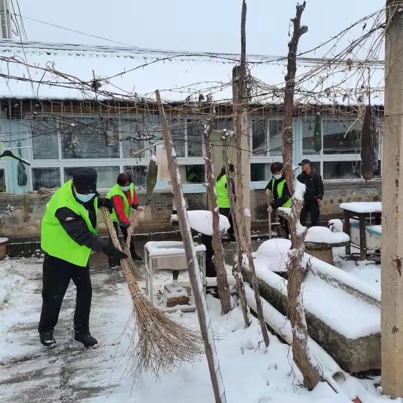 桥梓镇|北京怀柔桥梓镇志愿者为80余户独居老人上门扫雪