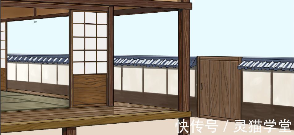 线条画!日系传统房子怎么画?教你日本老宅子画法教程!