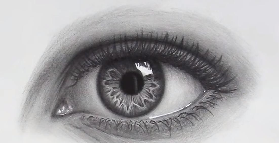 纹理@学画素描:逼真的眼睛怎么画?掌握好这几个步骤,一学就会!