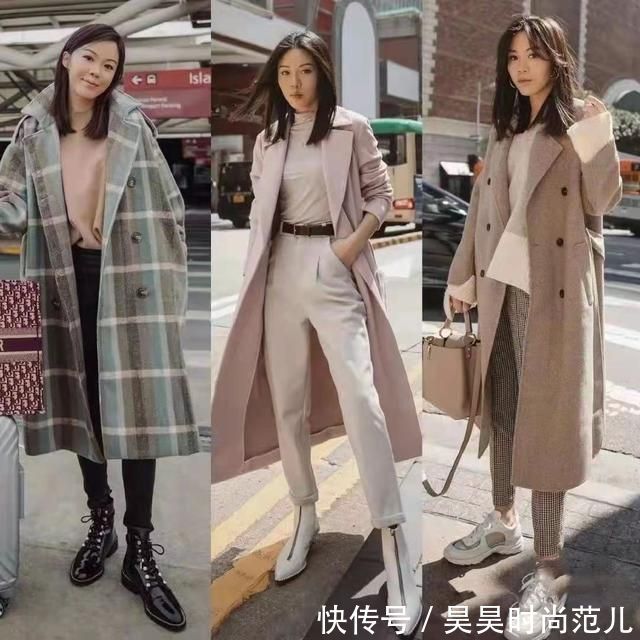 烟管裤 寒冷冬日穿大衣,除了可以搭配打底裤,这4款裤子穿搭也非常洋气
