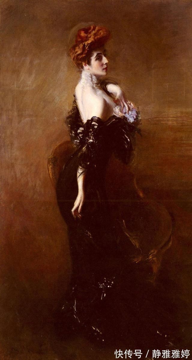 绘画!意大利著名的肖像画家乔瓦尼·博尔迪尼油画中的美艳贵妇