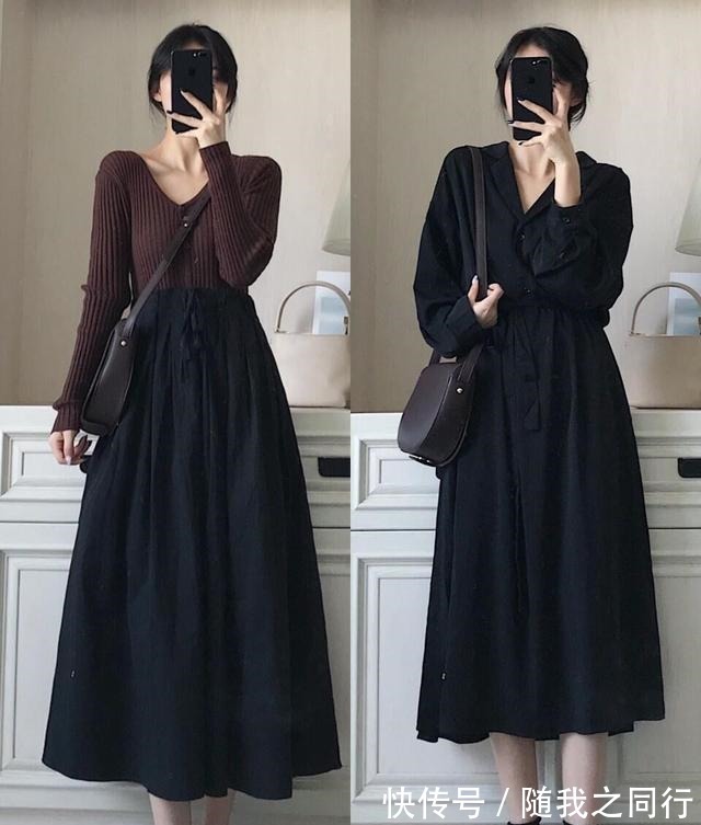 裙装 早秋穿裙子时,建议学会这几个搭配技巧,优雅时髦又温柔!