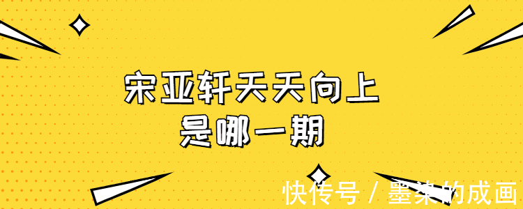 宋亚轩天天向上是哪一期