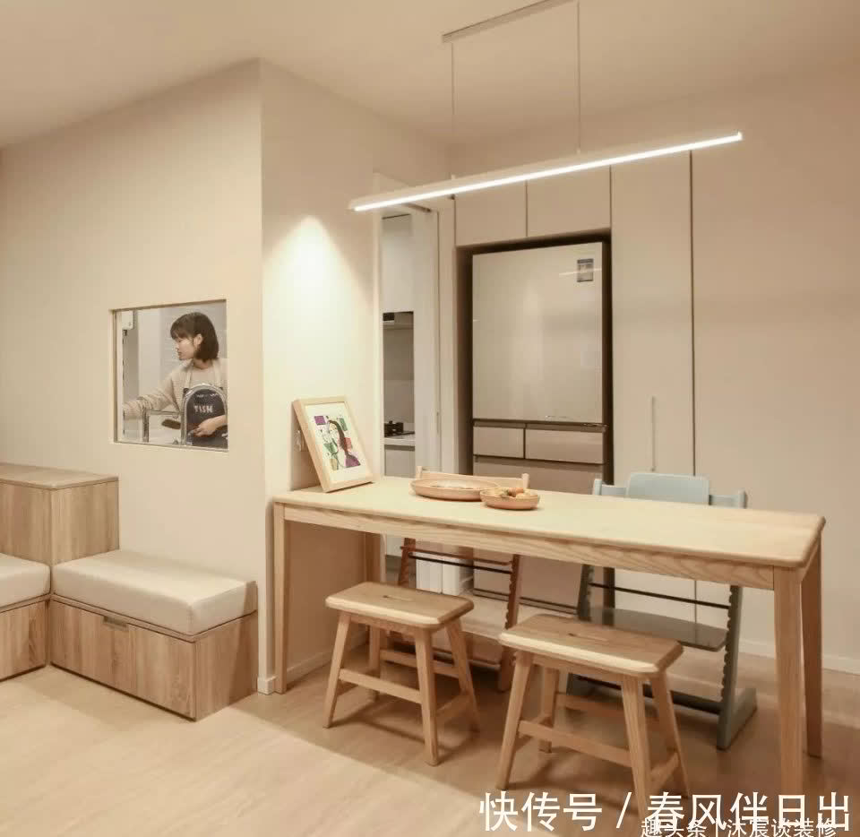 鞋柜|一家6口挤进56㎡小宅，虽小但布置却井井有条，生活过得十分幸福