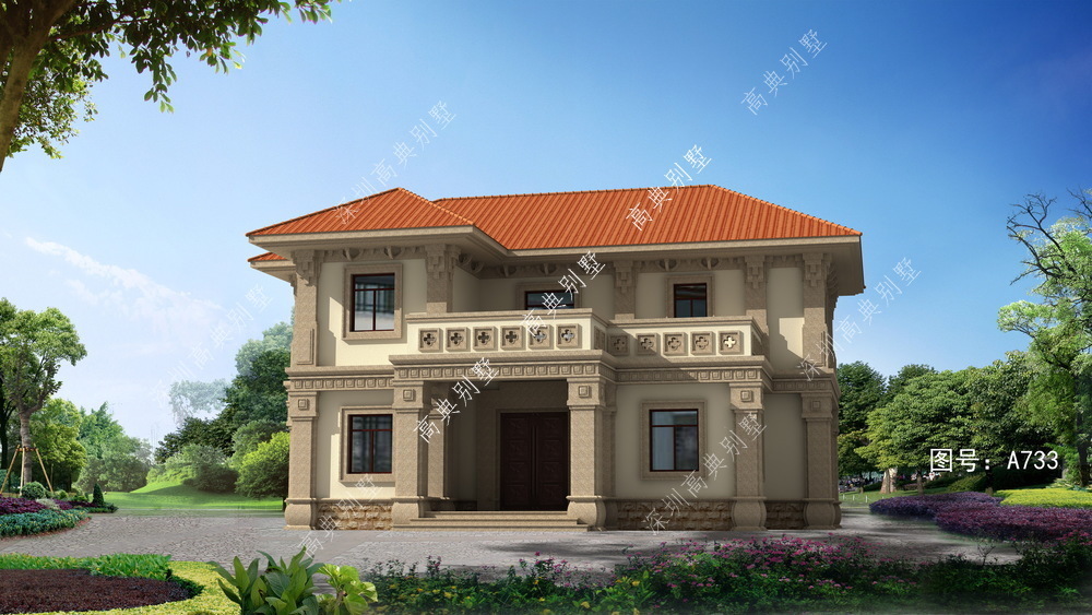 小别墅|这款欧式小别墅，既美观大方，又富有层次感。