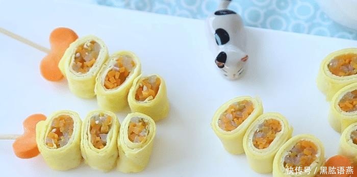 美味|简单好吃的鲜蔬蛋皮串串,造型好看,营养美味,孩子爱吃的辅食