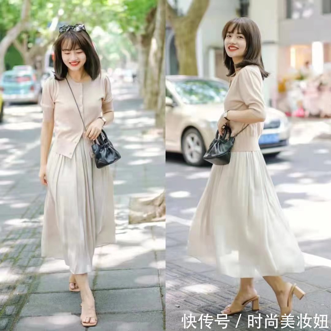 阔腿裤|教科书级别的“针织开衫”穿搭,掌握这4点技巧,时髦洋气