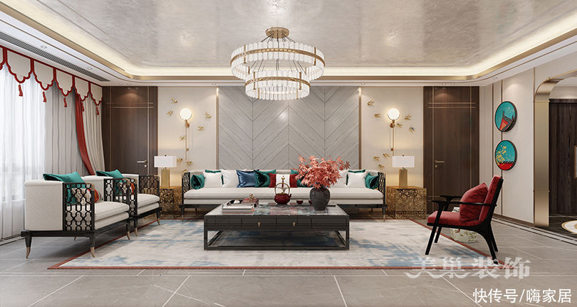 高尔夫|金沙湖高尔夫观邸 273平方 五室两厅 混搭 案例装修效果图