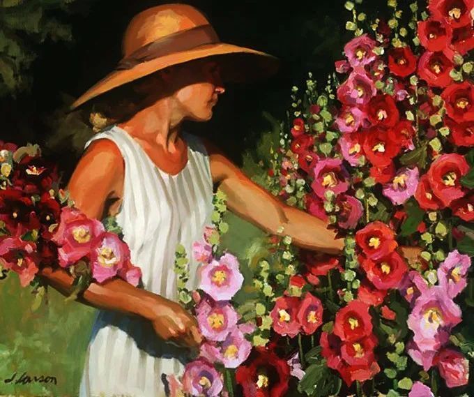 阳光美人|油画里的阳光美人,简直太美了