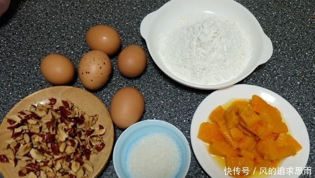 南瓜和|早餐蛋糕自己做,用料简单做法更简单,不用烤箱更轻松,香甜美味