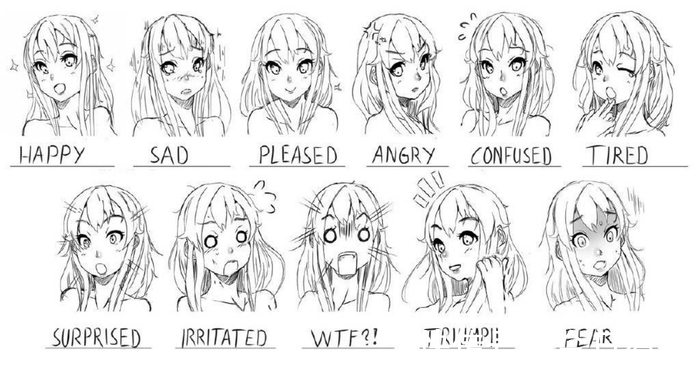 二次元|零基础学插画:如何画好美少女的脸部五官?全过程在这里