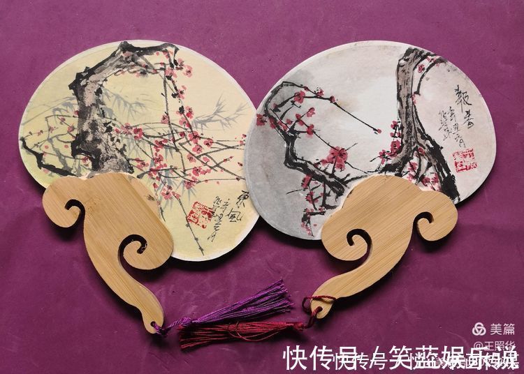 新春|在小小团扇中尽情挥洒,王照华牛年新春《梅花百扇迎春展》