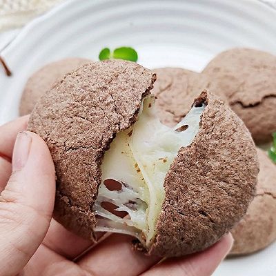 麻薯|爆浆可可麻薯饼干