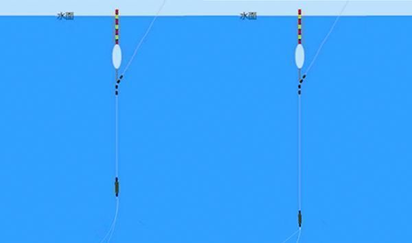 双钩|调漂技巧:调平水钓2目,双钩和子线在水底是个什么状态?