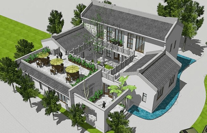 别墅|艺工坊丨十分实用的别墅中式设计方案