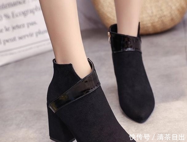高跟女靴韩版百色显|又冷又土的单鞋别穿了,今年这种暖暖鞋火了,时髦保暖不累脚
