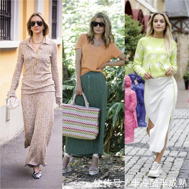 谁说针织裙难搭那是你没掌握精髓,秋冬换季穿针织裙不要太好看