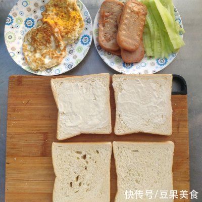 黄瓜片|#丘比三明治#火腿三明治