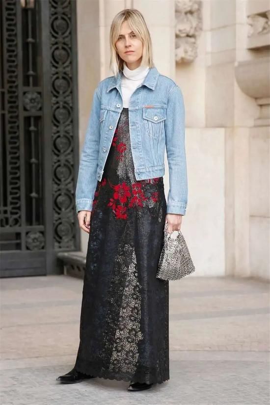 蕾丝裙搭配外套！春天应该这样穿