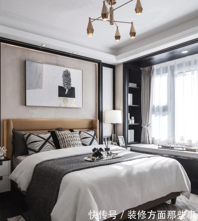 现代|138平现代风四居室,黑白灰的主色调完美承接、过渡了自然光线
