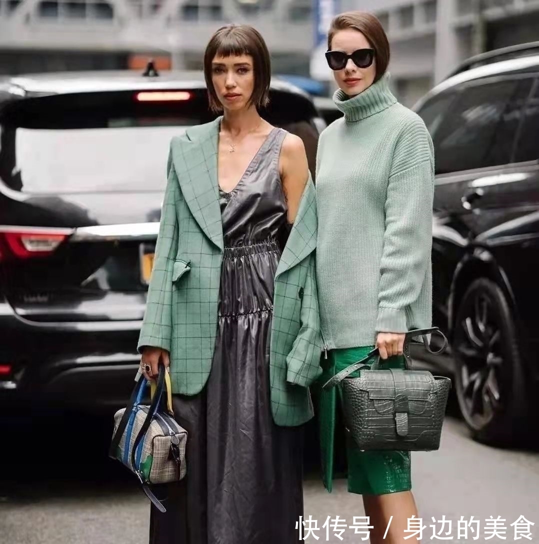 搭配 这样的“绿色搭配”,太适合初春穿了,看一眼就会爱不释手