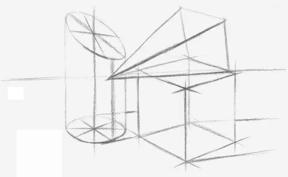  基础|几何体结构素描怎么画？分步骤图解示范教你，适合0基础临摹学习