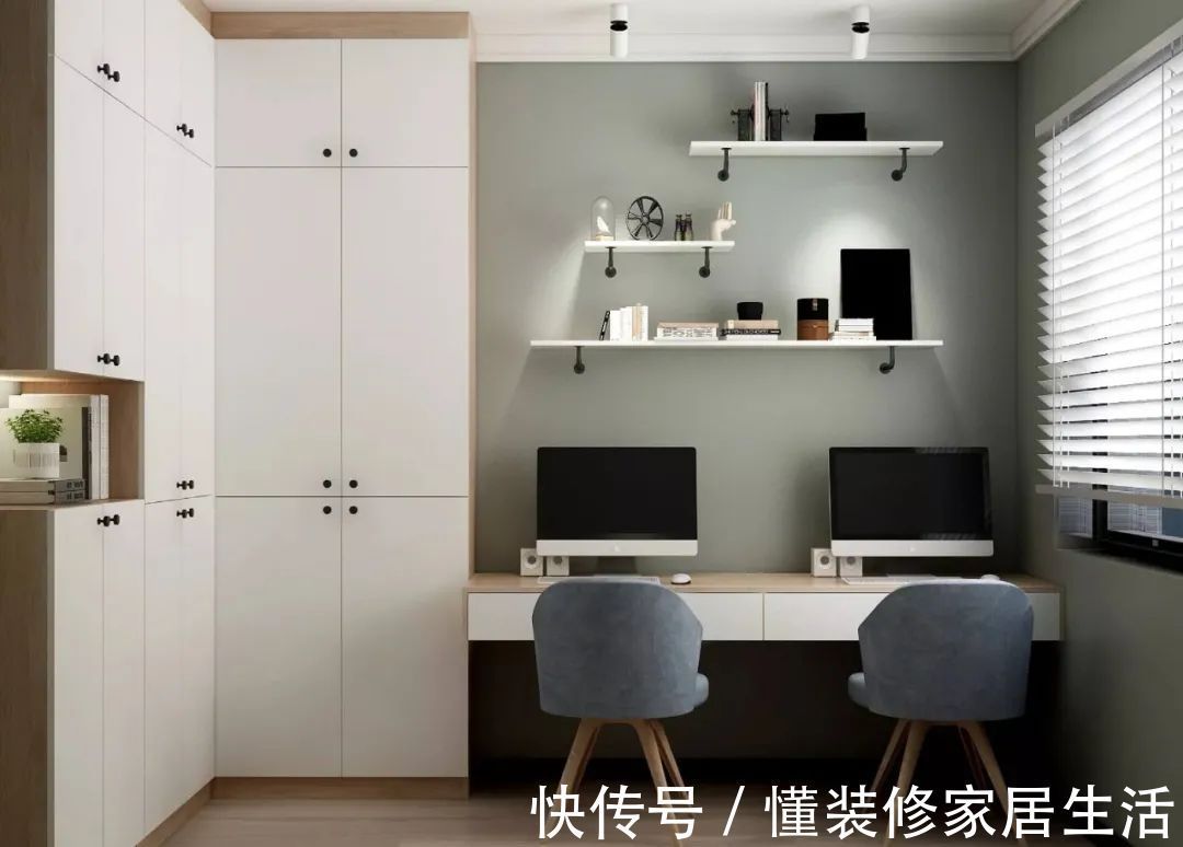 收纳|卧室里拼书房,7款一屋多用的办公学习区,1m2空间也能实现